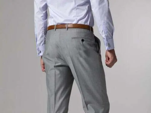 

Hot Light Grey Two Button Notch Lapel Groom Tuxedos Bridegroom Best Man Suits