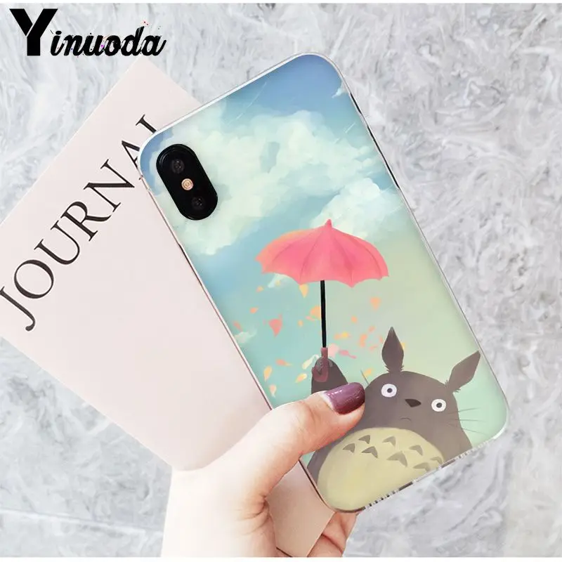 Yinuoda Spirited Away Totoro Hayao Miyazaki DIY чехол для телефона iPhone 8 7 6 6S Plus 5 5S SE XR X XS MAX Coque