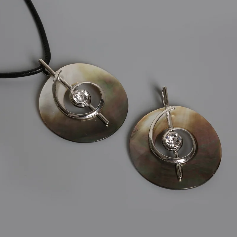 Новая Хрустальная подвеска в форме символа музыки натуральная круглая для