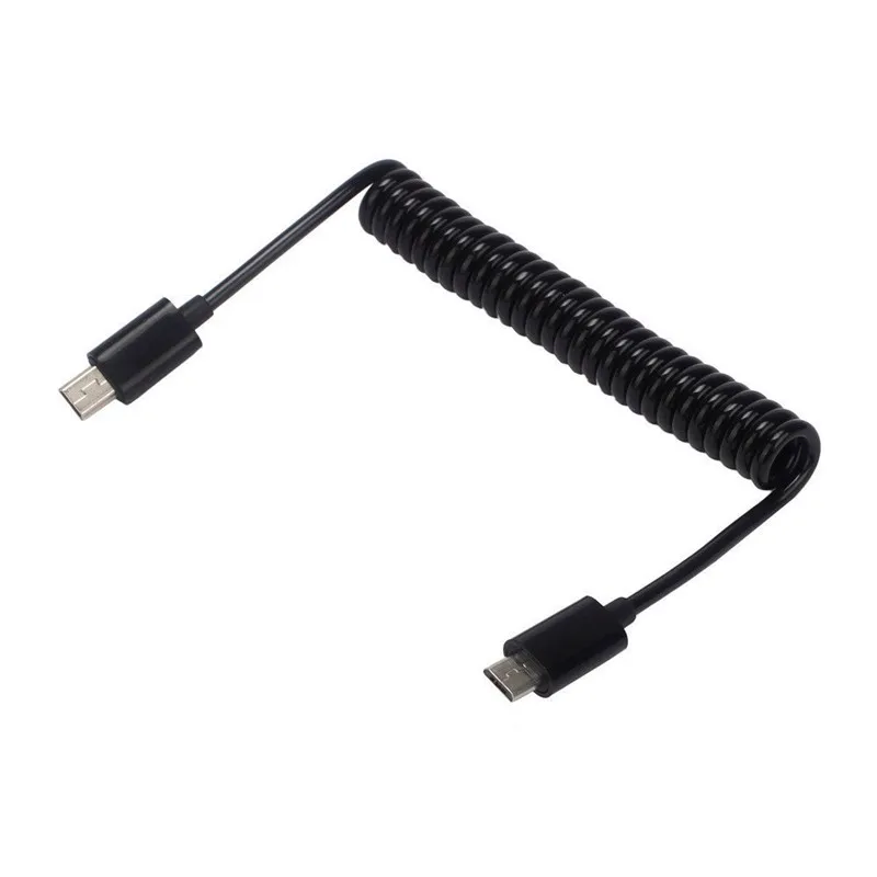 Спиральная микро usb B 5Pin M к Мини USB адаптер кабель 1 м 3 фута|Компьютерные кабели и