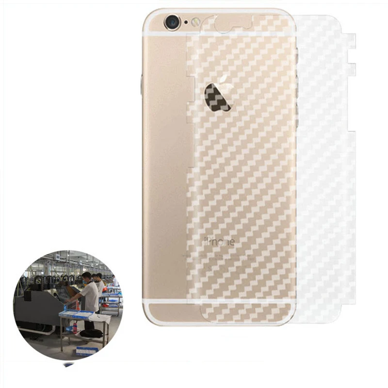 3D Защитная пленка для задней панели из углеродного волокна iPhone XS MAX XR Phone 5S SE с