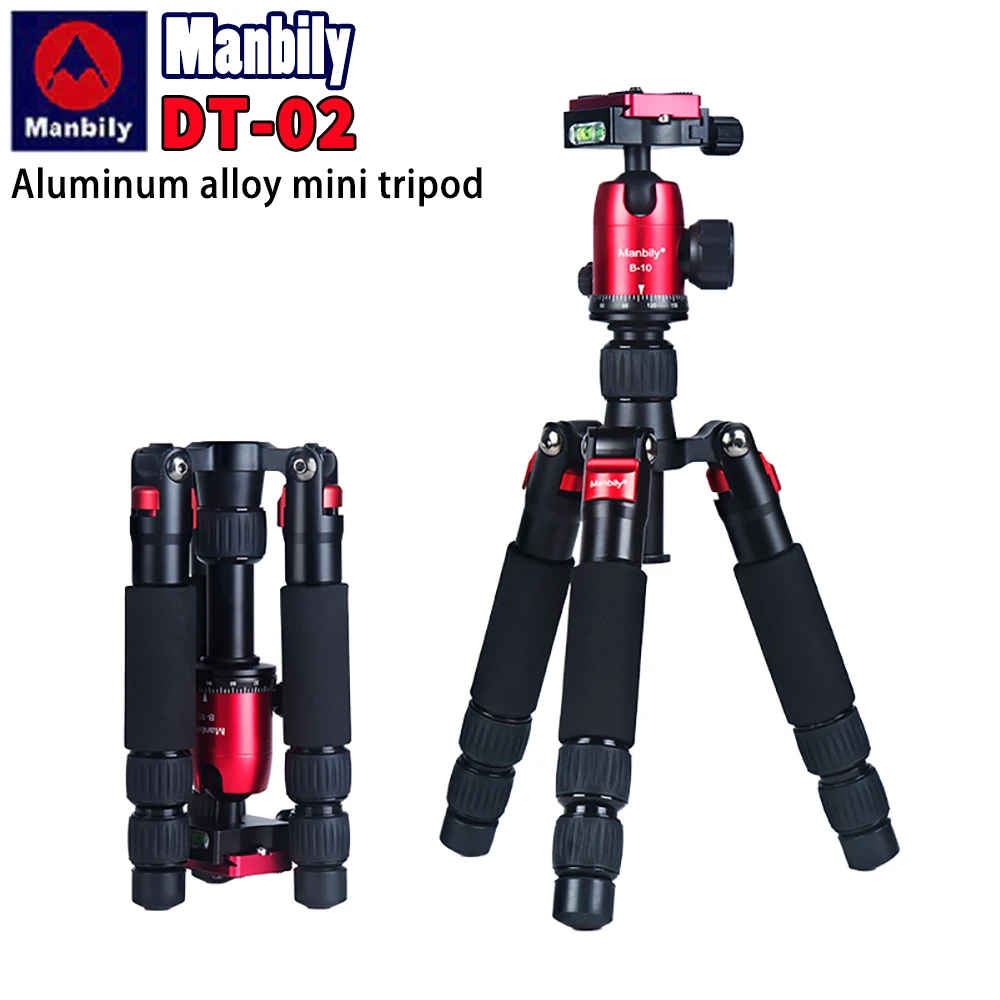 

Manbily DT-02 mini tripod for mobile phone and camera macro shooting desktop video stand