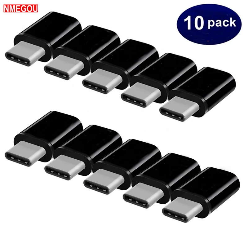 10 шт. кабель Micro USB к Type C для телефона Android Huawei Sumsang Xiaomi Microusb Typec Usbc Otg адаптер зарядки