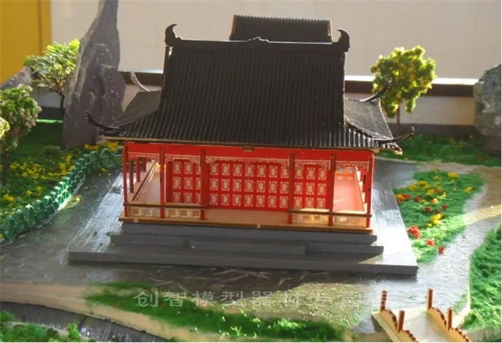 Китайская классическая старинная деревянная модель дома комплекты Qing emperor qianlong