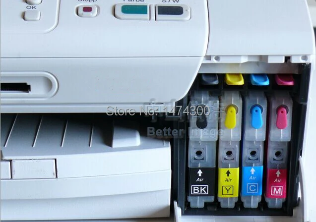 XIMO 4 многоразовый картридж для Brother LC61 LC65 LC67 LC38 LC39 LC980 + 400 мл заправка чернил |