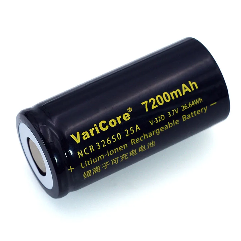 VariCore 3 7 V 32650 7200mAh литий ионная аккумуляторная батарея 20A 25A непрерывная разрядка