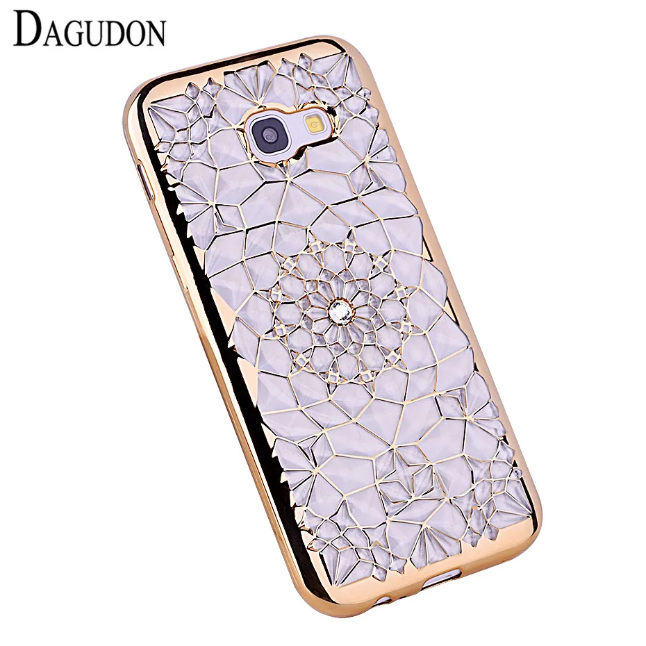 Dagudon Телефон чехол для Samsung Galaxy A5 2017 Дело Роскошные побрякушки Diamond мягкое