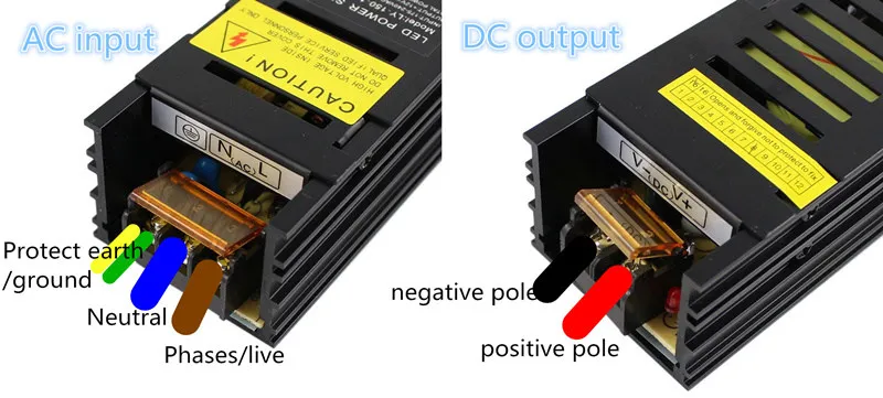 Импульсивный источник питания светодиодный Питание 150 w 12v 12a постоянной Напряжение переключения драйвера 220v 230v переменного/постоянного тока трансформатор освещения черный Алюминий IP20