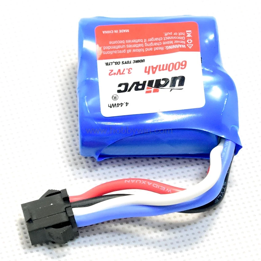 UdiRC запасная аккумуляторная батарея 2x3 7 V 600mAh SM4P штепсельная Вилка для UDI001 RC