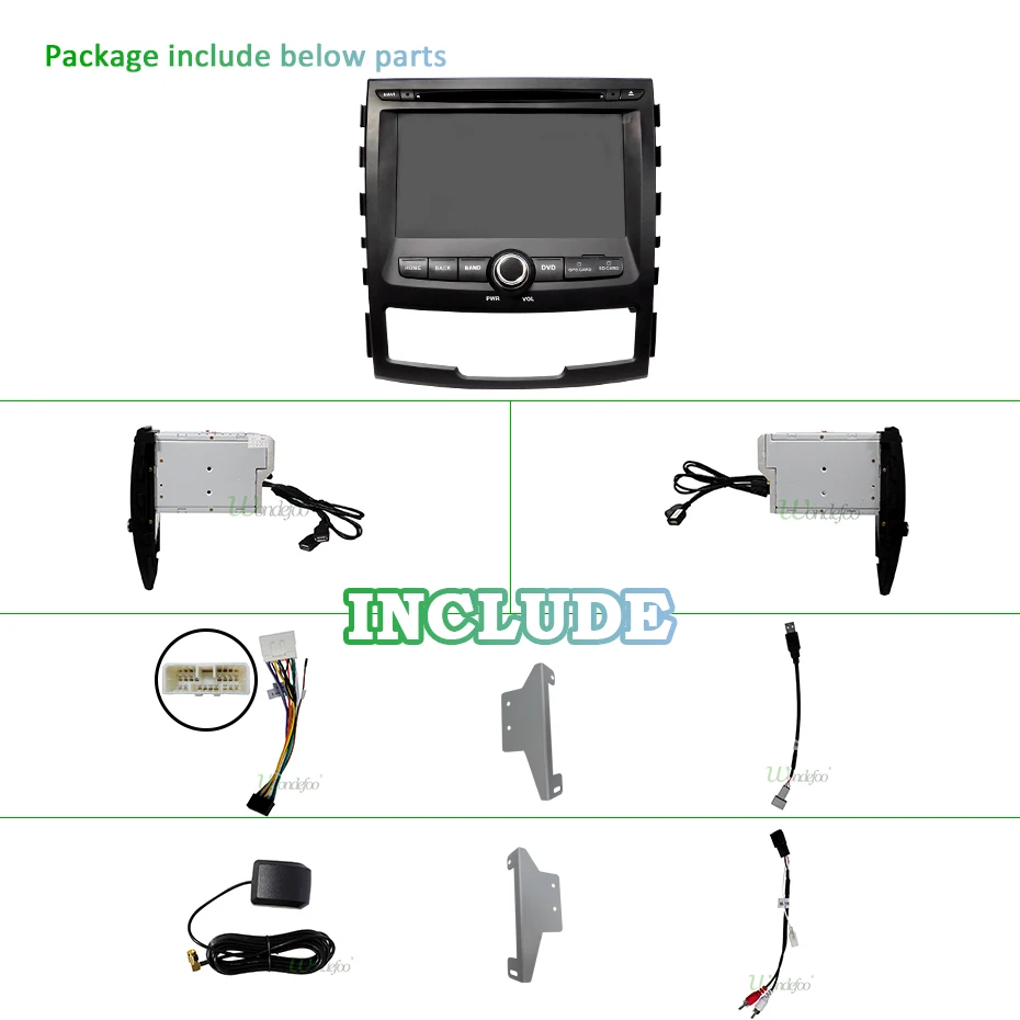 DSP ips экран 4G 64G Android 9,0 AV выход 2 DIN Автомобильный dvd-плеер для SSANGYONG KORANDO gps навигация радио мультимедиа Sterero