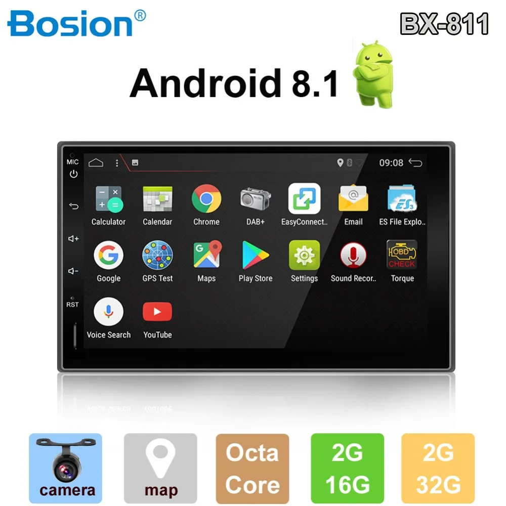 Bosion 2 din Автомагнитолы 7 &quotAndroid 8 1 HD Авторадио мультимедийный плеер Сенсорный