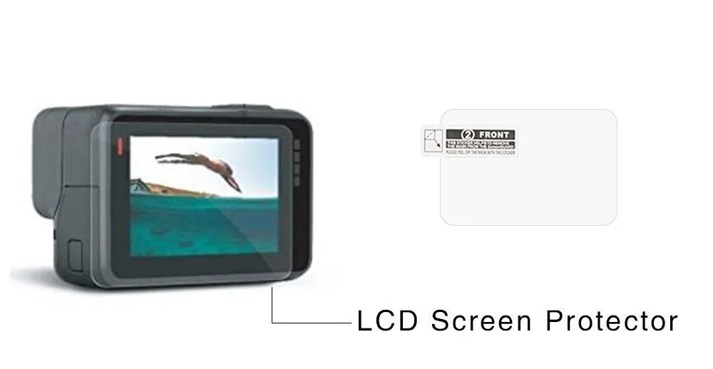 Screen Protector Защитная пленка для экрана GoPro Hero 7 Black 6 5, аксессуары, защитная пленка из закаленного стекла для экшн-камеры Go Pro Hero 7 6 5 - Цвет: Screen Protector