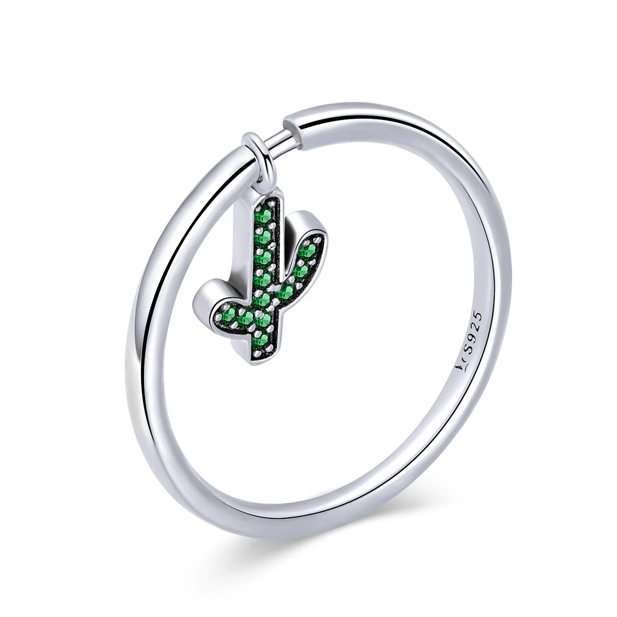 cactus ring DALARAN, 925 пробы, серебряный, молодежный шарм, персональный, регулируемый светильник, сто соответствующие вечерние кольца на палец для женщин, ювелирное изделие, подарок - Цвет основного камня: cactus ring