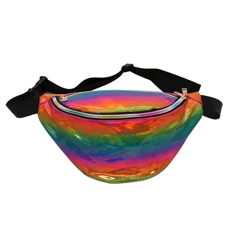 Rainbow Голографическая пляжная поясная сумка Голограмма поясная сумка Лазерная Бум сумка Хип Женская дорожная фестиваль Металлические Блестящие поясные сумки вечерние праздничные - Цвет: Rainbow