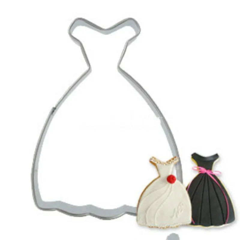 1 шт. свадебное платье принцессы из нержавеющей стали резак для печенья ручные