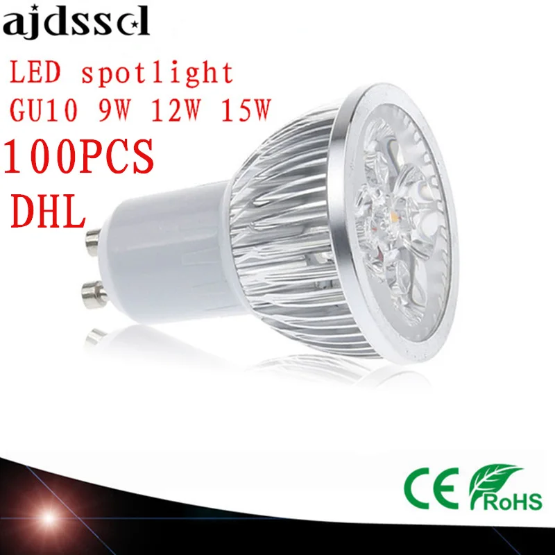 100X High Power spot Lampada LED spotlights GU5.3 MR16 E27 9W 12W 15W GU10 led bulbs Dimmable Led Lamp light AC&DC12V AC110V220V