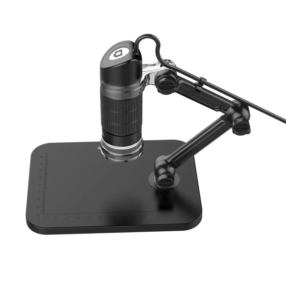 500X 800X 1000X USB HD электронный микроскоп цифровой с 8 Светодиодный светильник Лупа