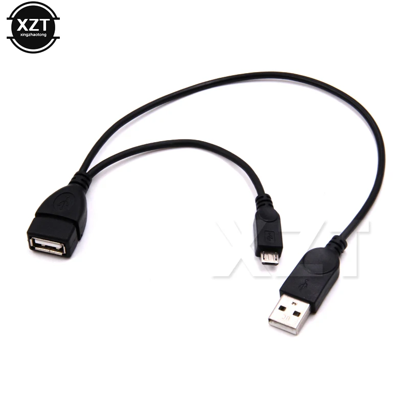 1 шт. хост разветвитель питания Micro USB штекер A адаптер кабель для SAMSUNG/SONY Y в 2 OTG