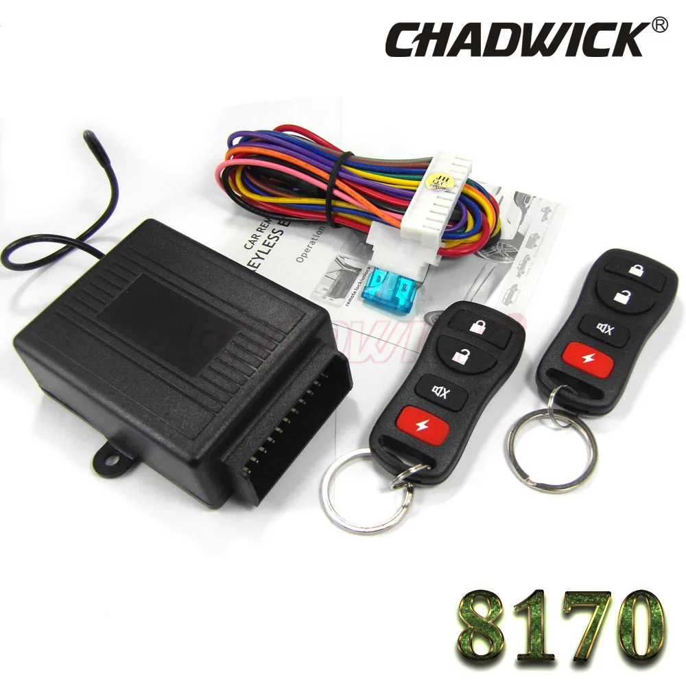 

12V Universal keyless entry for car new brand central door lock locking 4 door control by remote at same time hot CHADWICK 8170