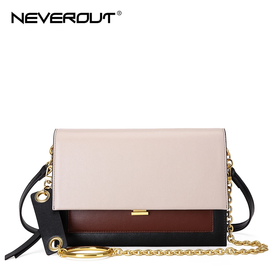 NEVEROUT 2019 Дамские кожаные сумки твердые маленькая цепь сумка конверт для женщин