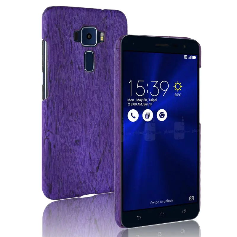 

SuliCase Leather Case for Zenfone 3 ZE520KL ZE552KL Wood Grain Case Cover for Asus Zenfone3 ZE520KL ZE552KL Hard PC Frame Cover