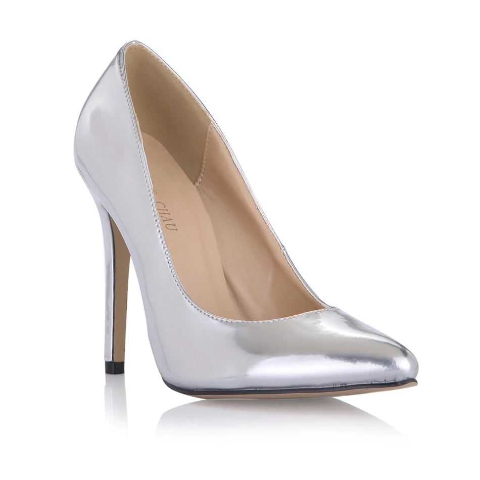 

CHMILE CHAU Sexy Party Shoes Women Pointed Toe Stiletto High Heels Fashion Shallow Ladies Pumps Zapatos Mujer Plus Sizes 119-b5