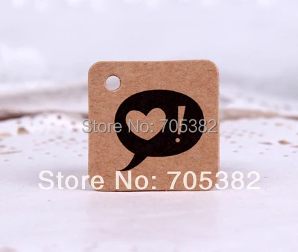 

3 x3 cm (with cord) Kraft paper Tag Paper price Tags Gift paper tags Price label Bookmark (SS-580)