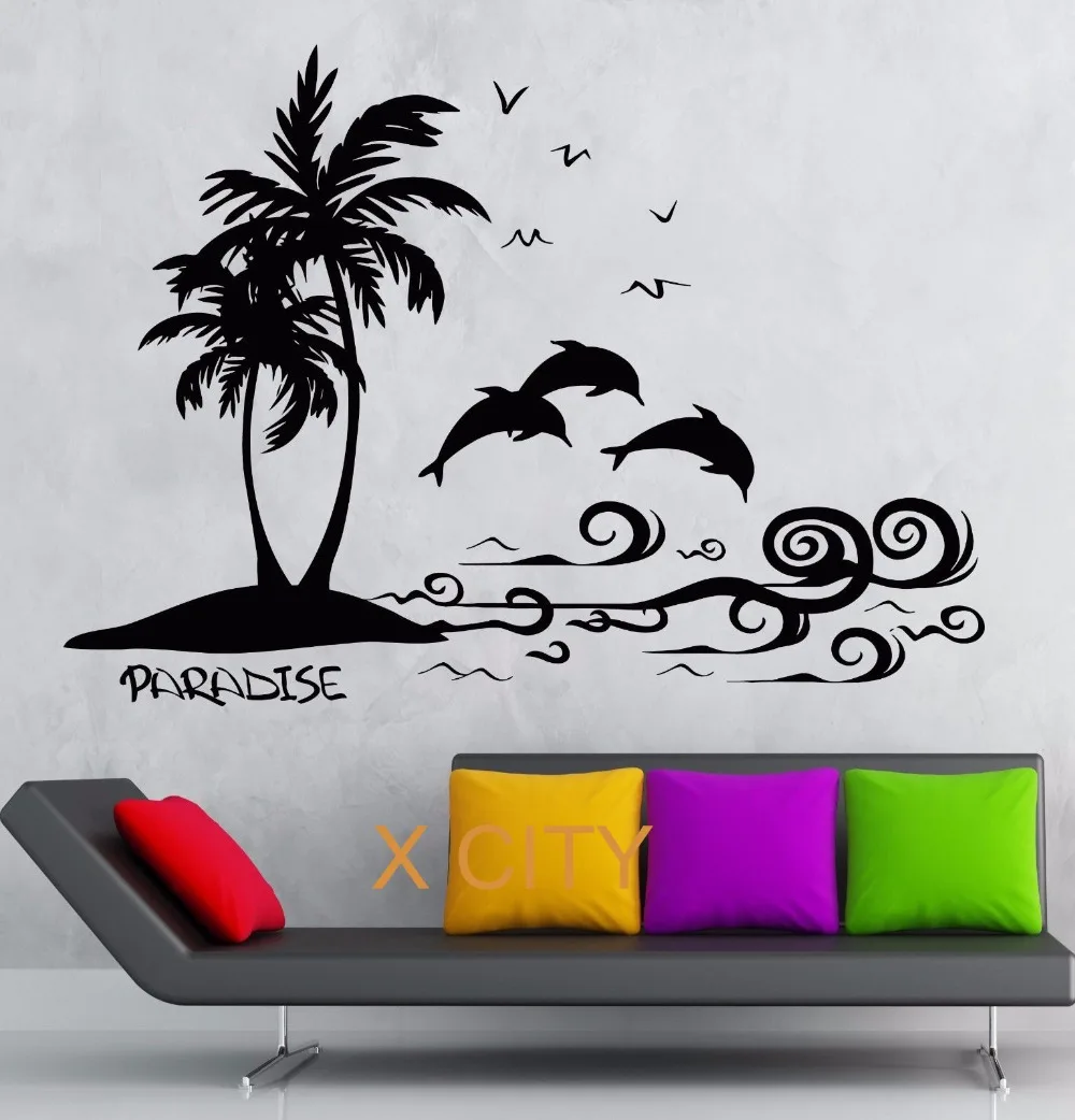 Настенная наклейка &quotРайский остров&quot