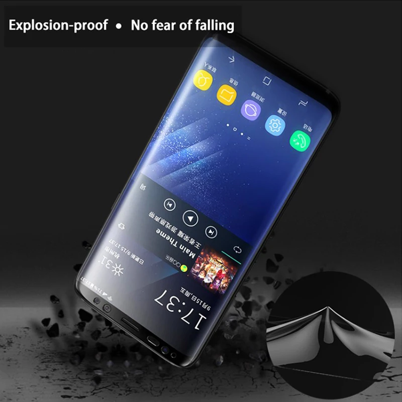 Мобильный телефон 3D изогнутая мягкая пэт пленка для Samsung Galaxy Note S6 Edge S7 S8 S9 Plus