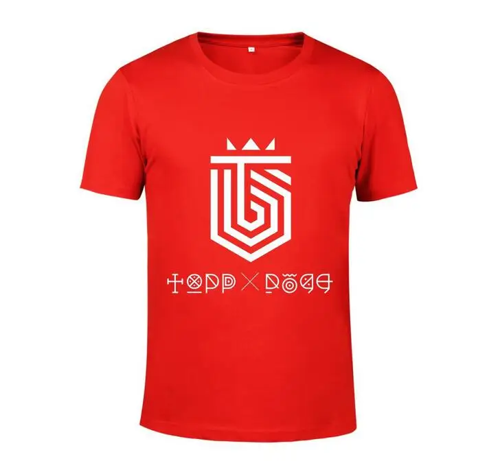 

Летняя футболка для фанатов Kpop toppdogg с принтом, модная свободная футболка с круглым вырезом и коротким рукавом, футболки
