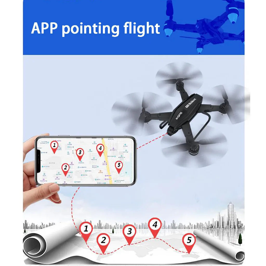 Дрон 5G WiFi GPS FPV 4K 12MP HD камера режим удержания высоты Квадрокоптер 2 шт. батарея с сумкой вертолет с ДУ Дроны с камерой HD