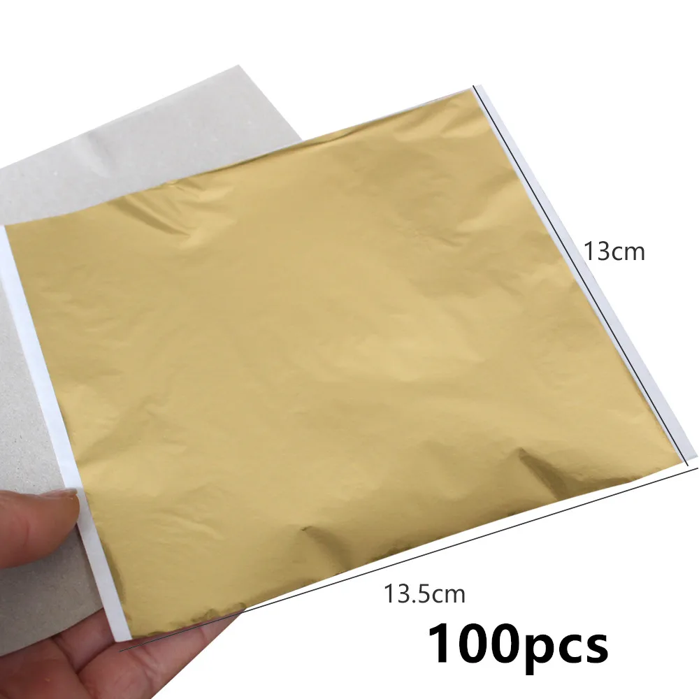 100 шт Тайвань захватывающий античный медный листочек блестящий имитация