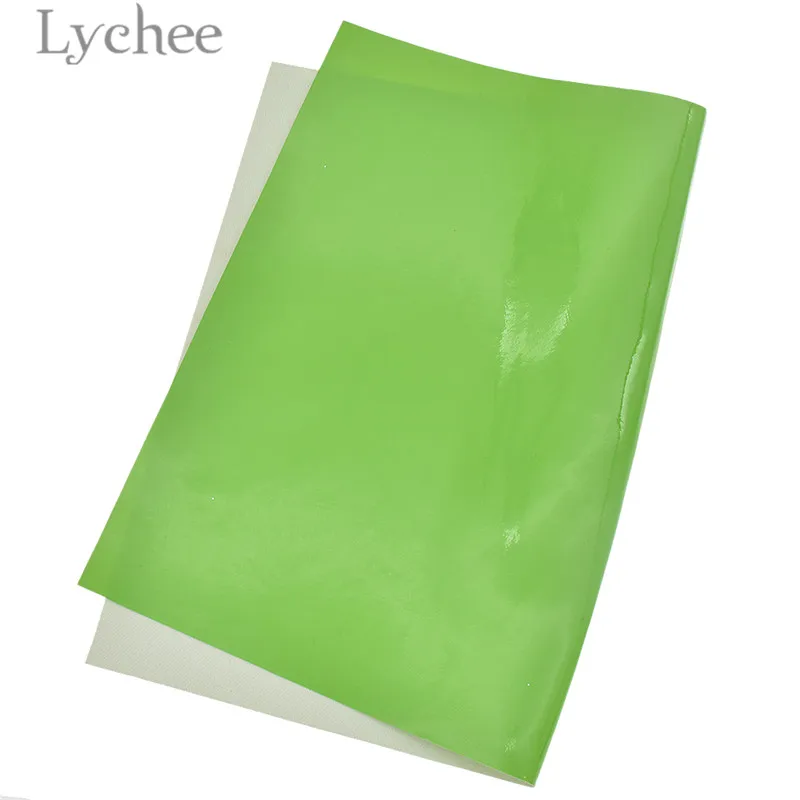 Lychee Life 29x21 см A4 зеркальный из ПВХ кожи ткань сплошной цвет искусственная кожа DIY
