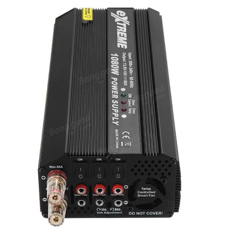 SKYRC Экстрим БП 1080 Вт 18В 60A Питание адаптер Портативный вентилятор охлаждения для ISDT T8 я Зарядное устройство X6 308 4010 Зарядное устройство высокого Выход