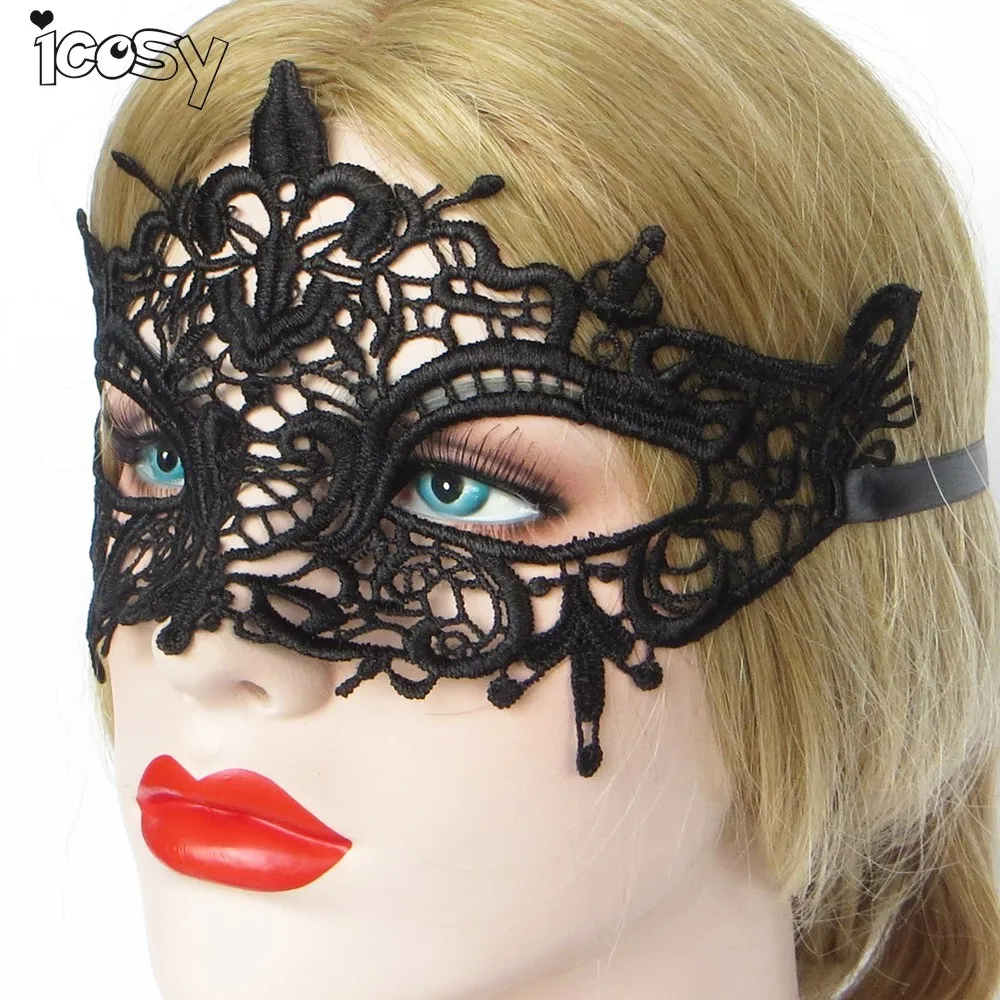1 Шт. Черный Halloween Masquerade Sexy Lady вырез Глаз Кружева Маска Венецианская Партии Пром