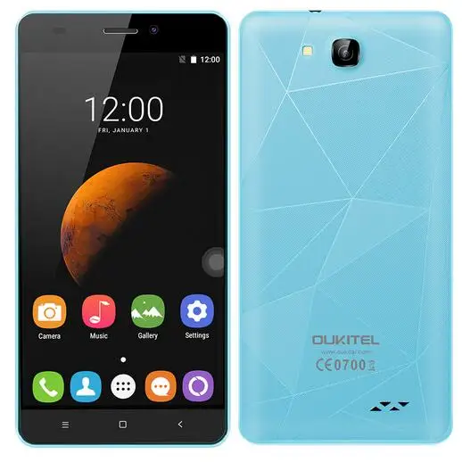 In Stock Oukitel C3 5.0&quot HD IPS MTK6580 Quad Core Mobile Cell Phone android 6.0 1GB RAM 8GB ROM 8.0MP GPS Dual Sim 3G Smartphone |