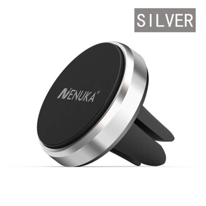 Sliver Магнитный автомобильный держатель Nenuka для телефона iPhone, samsung, huawei, Магнитная подставка, поддержка вентиляционного отверстия, универсальный держатель для Xiaomi, htc, sony - Цвет: Sliver