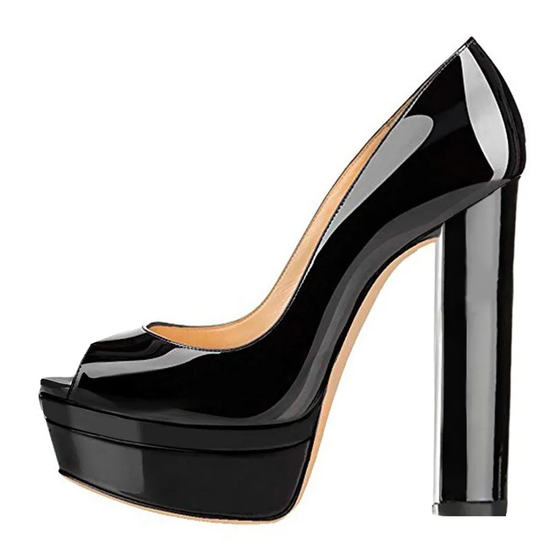 Onlymaker/женские туфли-лодочки на очень высоком каблуке с открытым носком Свадебные