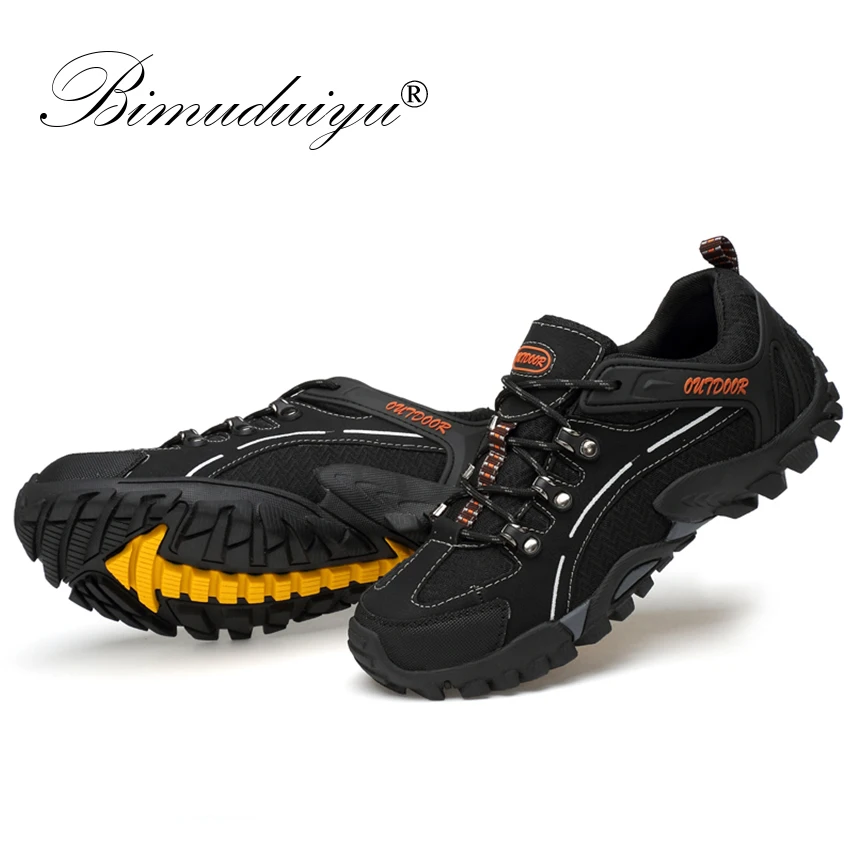 BIMUDUIYU 2020 Outdoor Men Shoes Comfortable Casual Breathable Flats Moccasins Lace-Up Spring Rubber Sneakers |