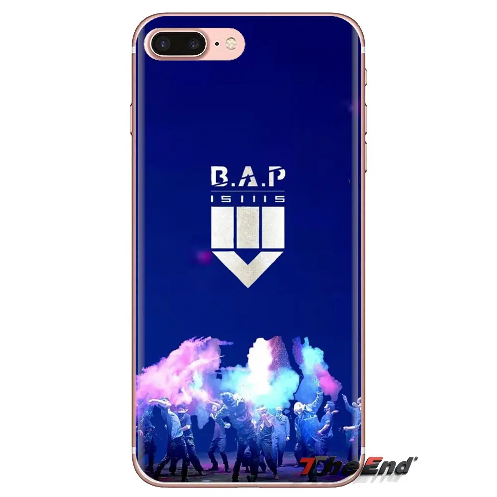 For Samsung Galaxy S3 S4 S5 Mini S6 S7 Edge S8 S9 S10 Plus Note 3 4 5 8 9 Transparent Soft Shell Covers Kpop Bap B.A.P Boys band |