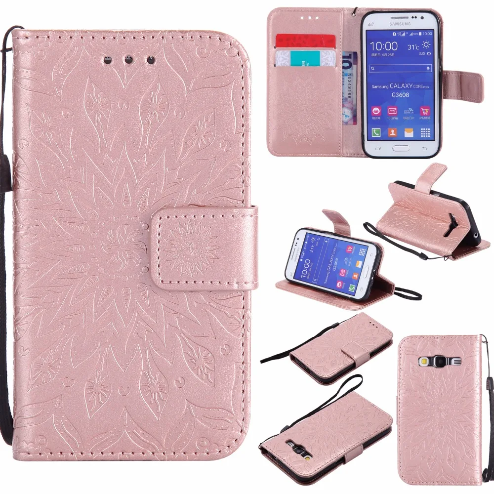 Кожаный чехол-кошелек для Samsung Galaxy Core Prime G360 G360F G360H G361 G361F G361H VE SM-G361H SM-G360H чехол из