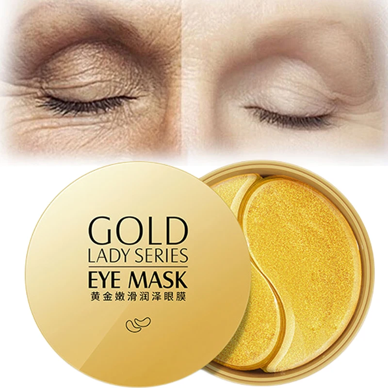 Патчи Gold Eye Mask коллагеновые против морщин и темных кругов под глазами маска