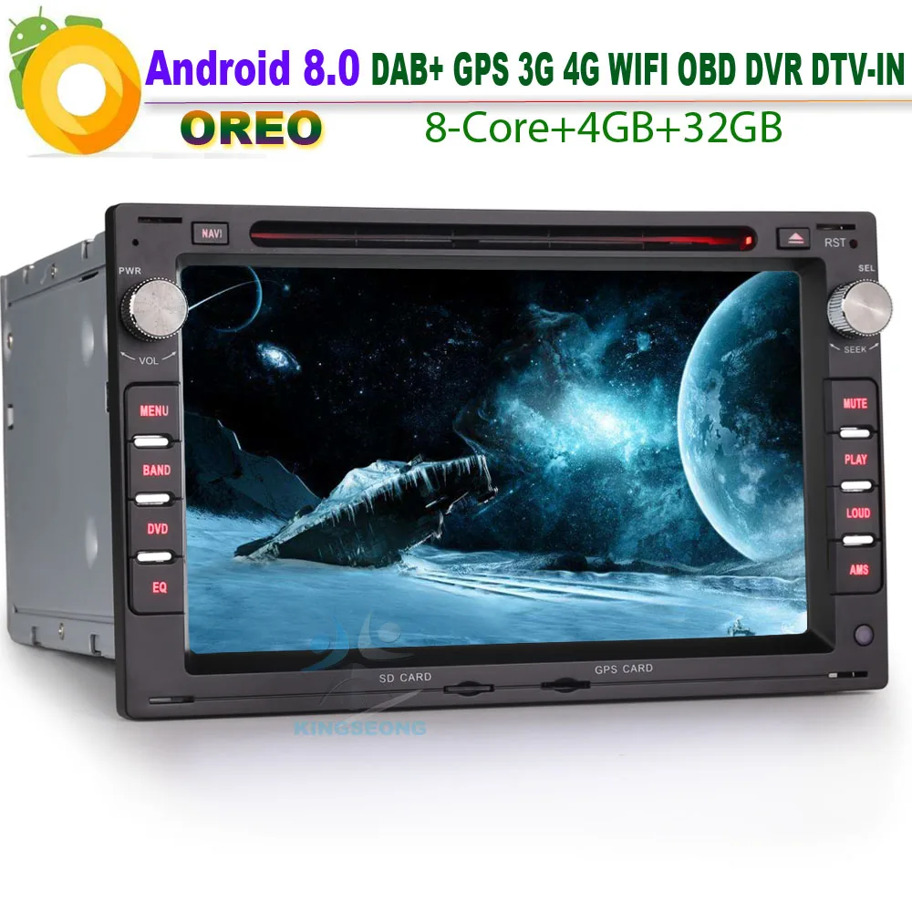 Авторадио GPS Android 8 0 DAB + WiFi 3G DVR радио RDS BT DVD USB SD автомобильный CD плеер для VW Bora Jetta T5