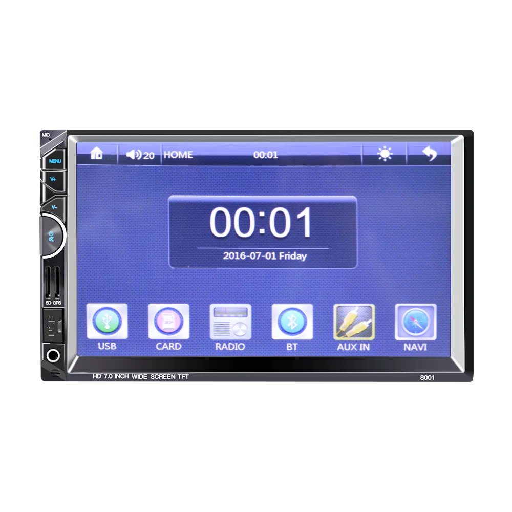 2 DIN Авторадио 7''inch Сенсорный экран автомобиля rideo GPS навигации Мониторы 2din