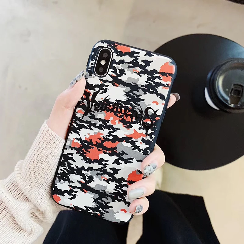 Роскошный Камуфляжный Мягкий силиконовый чехол для телефона Kanye Street Trend iphone 6 6plus 7