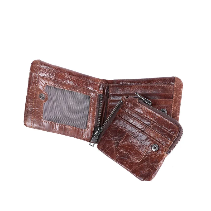 SYNARA Genuine Leather Mens famous Brand Wallets with Zipper Coin Pocket Designer Bifold Short Boy Purse | Багаж и сумки
