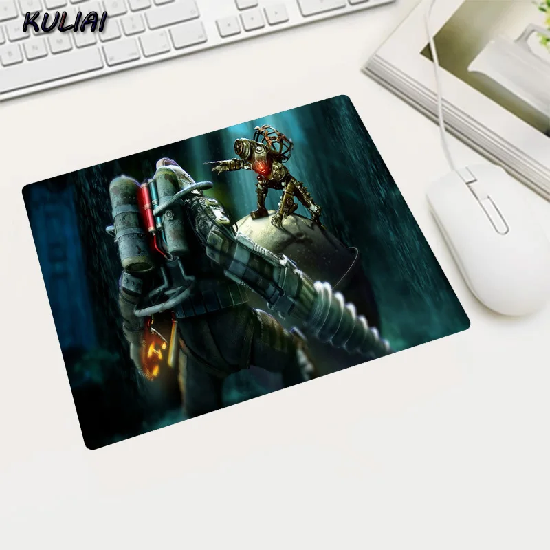 Игровой коврик для мыши XGZ DIY с аниме Bioshock геймерский Wot нескользящий небольшой