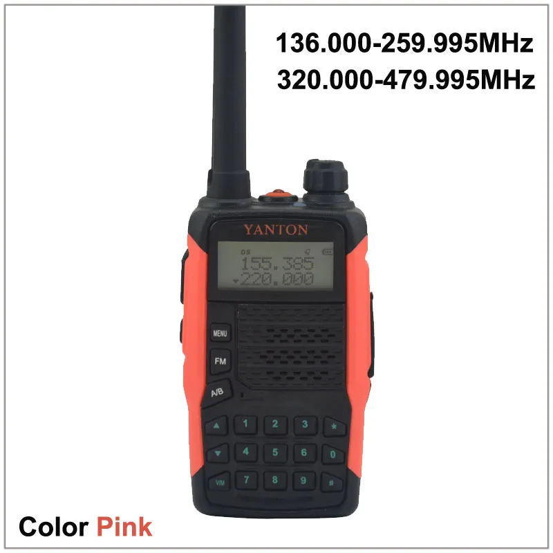 Двухдиапазонное FM Портативное двухстороннее радио YANTON GT-03 TX &amp RX с 136 000-259 995 МГц и