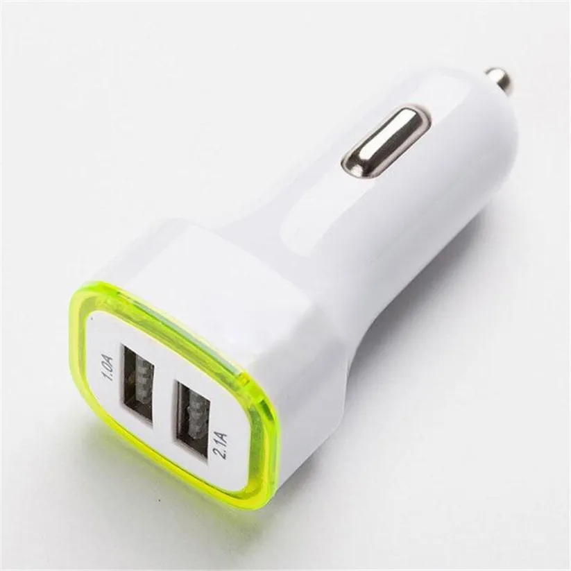 2.1A LED USB двойной 2 порт адаптер гнездо Автомобильное зарядное устройство для