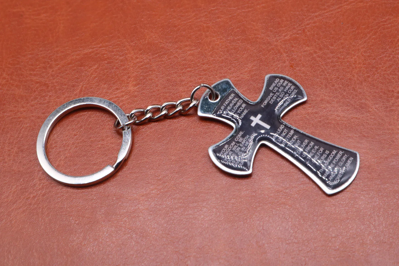 Charm Jesus cross stainless steel pendant Keychain accessories car key chain ring rack female jewelry free delivery. | Украшения и